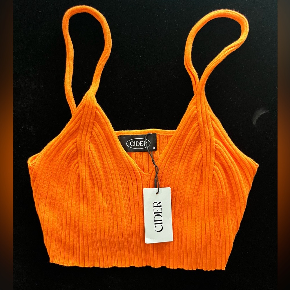 CIDER SOLID RIB KNIT TANK-TOP